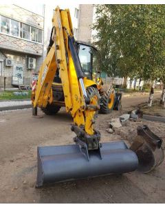 Аренда экскаватора-погрузчика JCB 3CX Super с планировочным ковшом